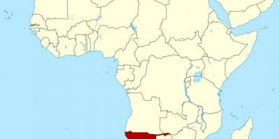 Карта Намибия Африка